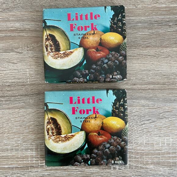 Vintage Little Forks 2 Boxes 2 Dozen Cocktail Hors D'oeuvres Canape Appetizer - Picture 4 of 5